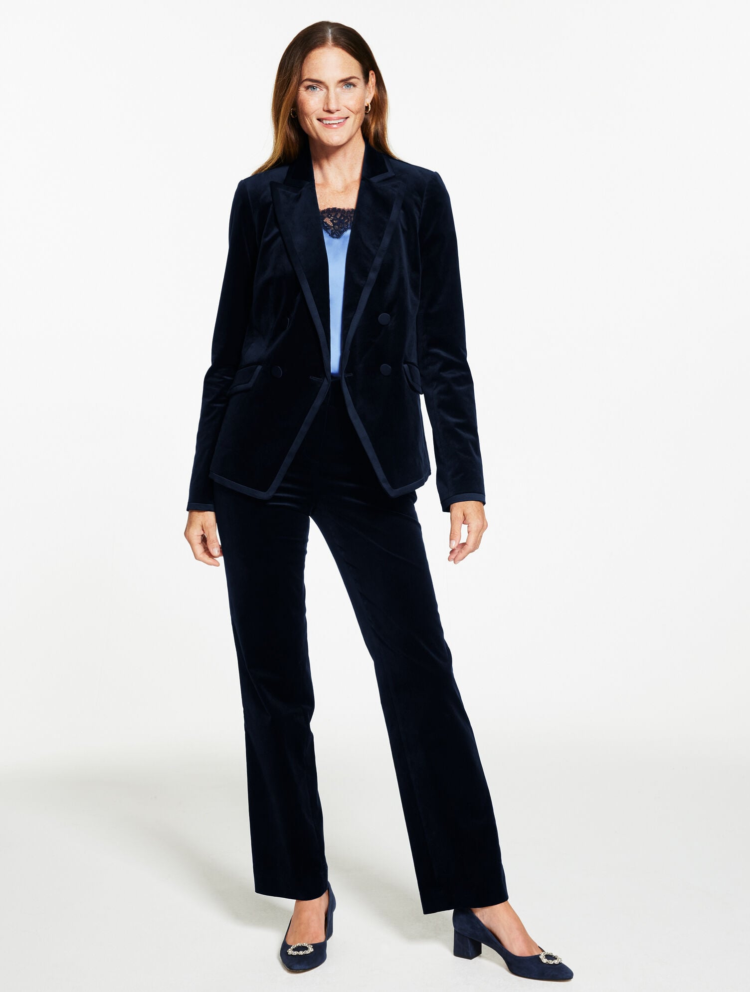 TIPPED VELVETEEN BLAZER | Talbots for sale