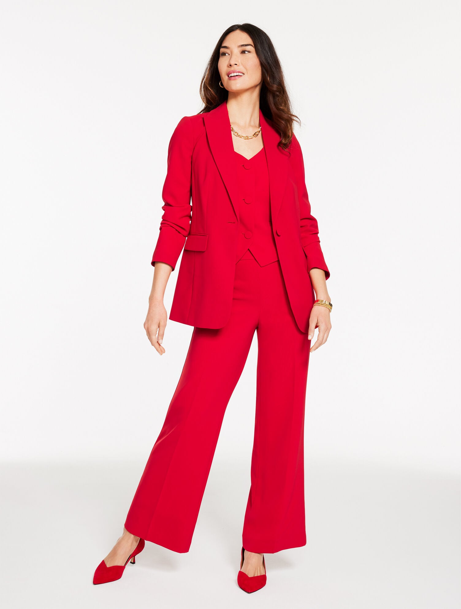 POLISHED CREPE BLAZER | Talbots sale