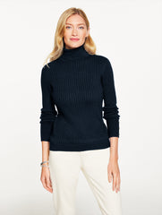 RIBBED TURTLENECK SWEATER | Talbots US
