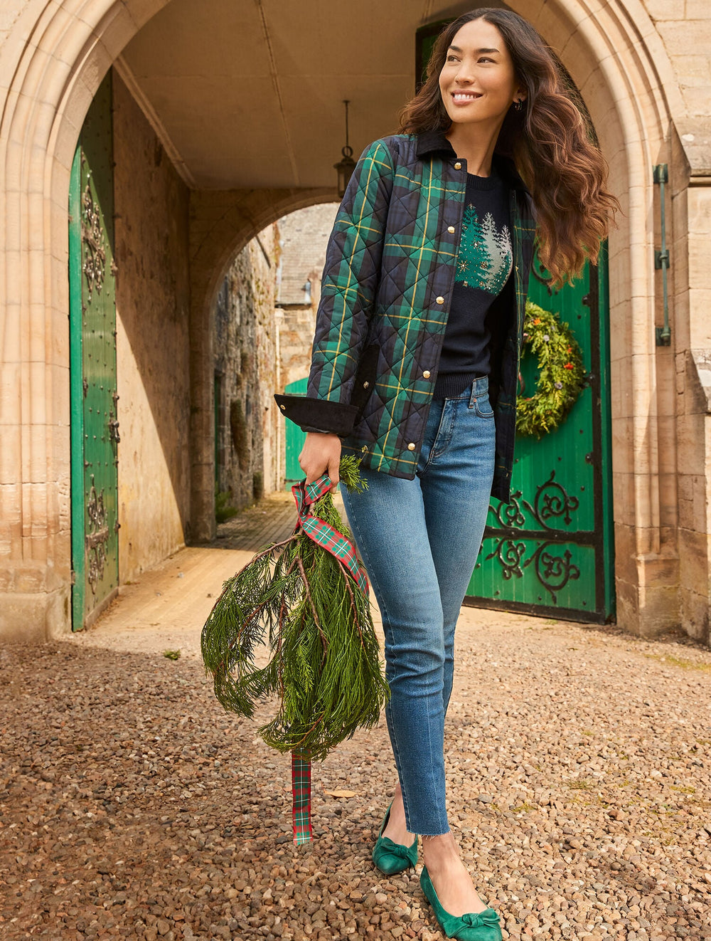 TREE CREWNECK PULLOVER | Talbots online