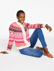 MOCKNECK CARDIGAN - MODERN FAIR ISLE | Talbots US