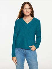 WOOL BLEND V-NECK SWEATER | Talbots on sale