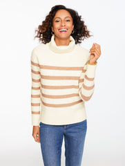 TURTLENECK SWEATER - SEQUIN STRIPE | Talbots online