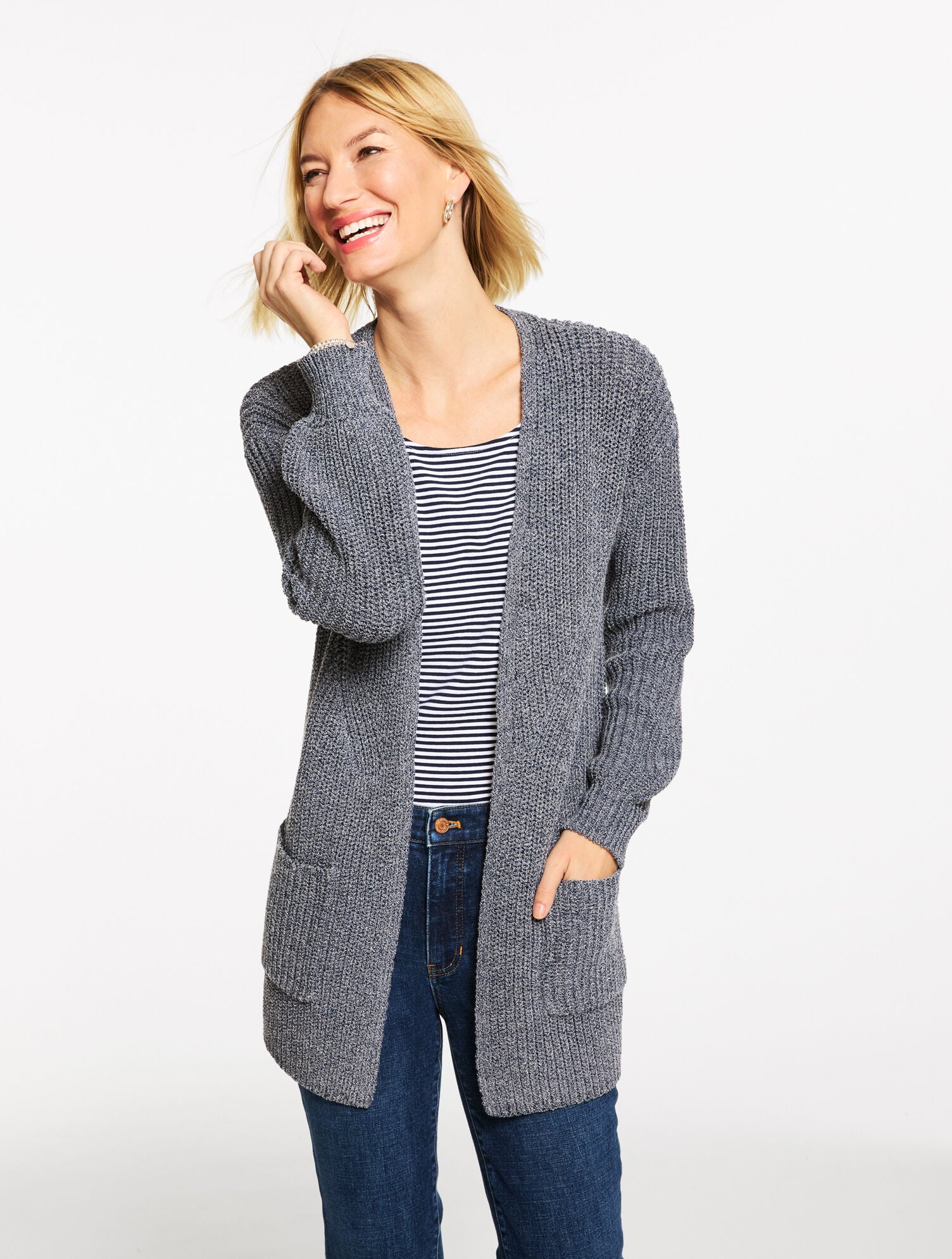 SHAKER STITCH CARDIGAN | Talbots near me