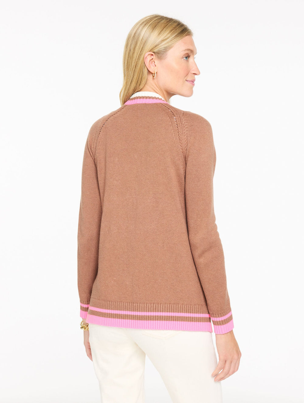 TIPPED GIRLFRIEND CARDIGAN | Talbots discount