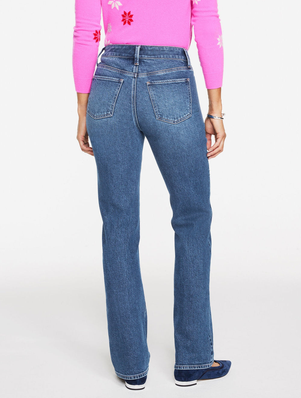 BARELY BOOT RHINESTONE JEANS - VIVIENNE WASH | Talbots discount