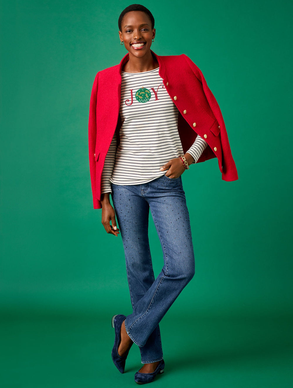 BARELY BOOT RHINESTONE JEANS - VIVIENNE WASH | Talbots discount