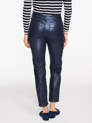 SLIM STRAIGHT ANKLE JEANS - INDIGO FOIL | Talbots for sale