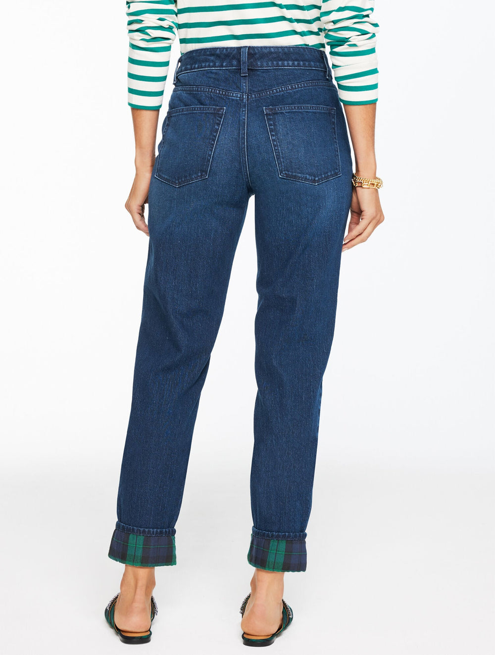 EVERYDAY RELAXED JEANS - TARTAN CUFF | Talbots near me