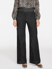 FLARE LEG PULL-ON TRAVEL JEANS - CRESCENT WASH | Talbots near me