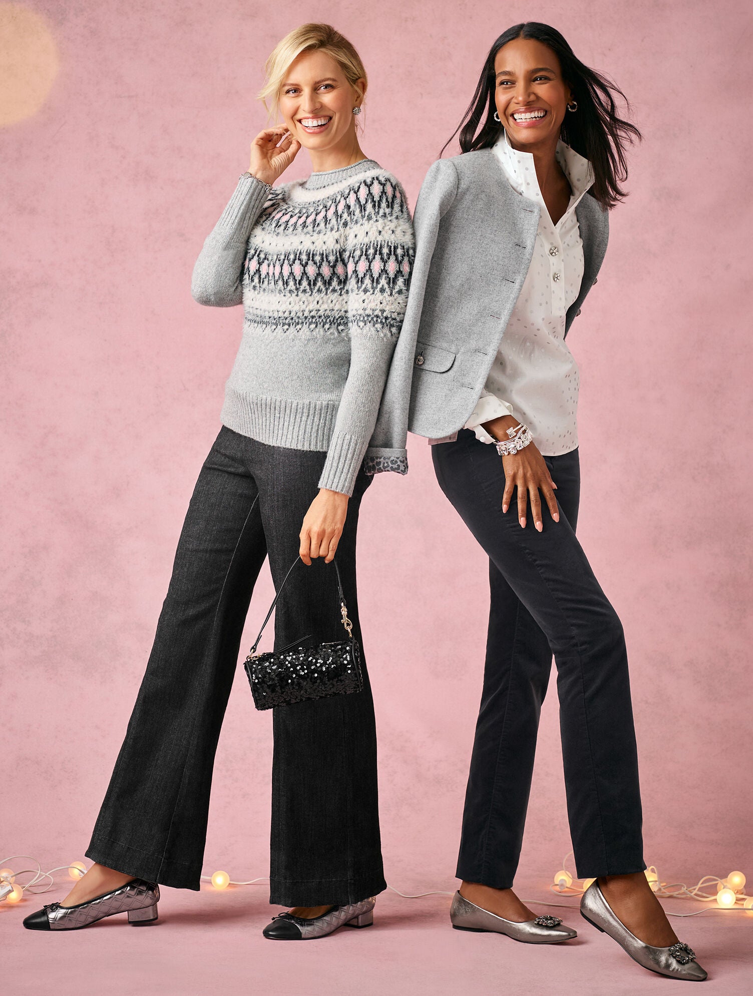 FLARE LEG PULL-ON TRAVEL JEANS - CRESCENT WASH | Talbots near me