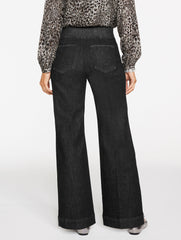 FLARE LEG PULL-ON TRAVEL JEANS - CRESCENT WASH | Talbots near me