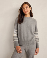 ORGANIC COTTON BLEND NOSTALGIC FAIR ISLE CREWNECK SWEATER | Talbots near me