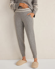 ORGANIC COTTON BLEND NOSTALGIC FAIR ISLE JOGGERS | Talbots US