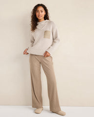COTTON BLEND POCKET HOODIE | Talbots US