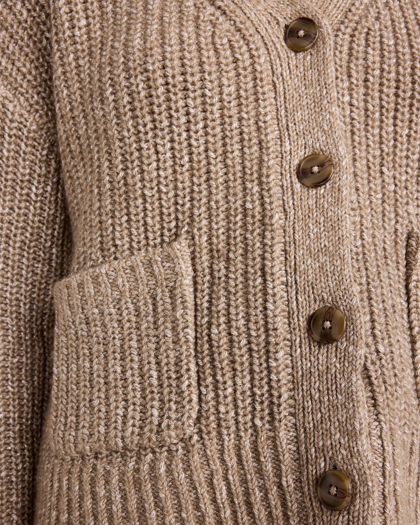 LUREX BLEND SHAKER STITCH CARDIGAN | Talbots discount