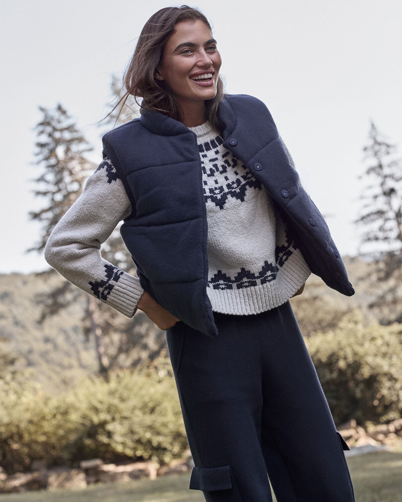 VISCOSE BLEND PUFFER VEST | Talbots for sale