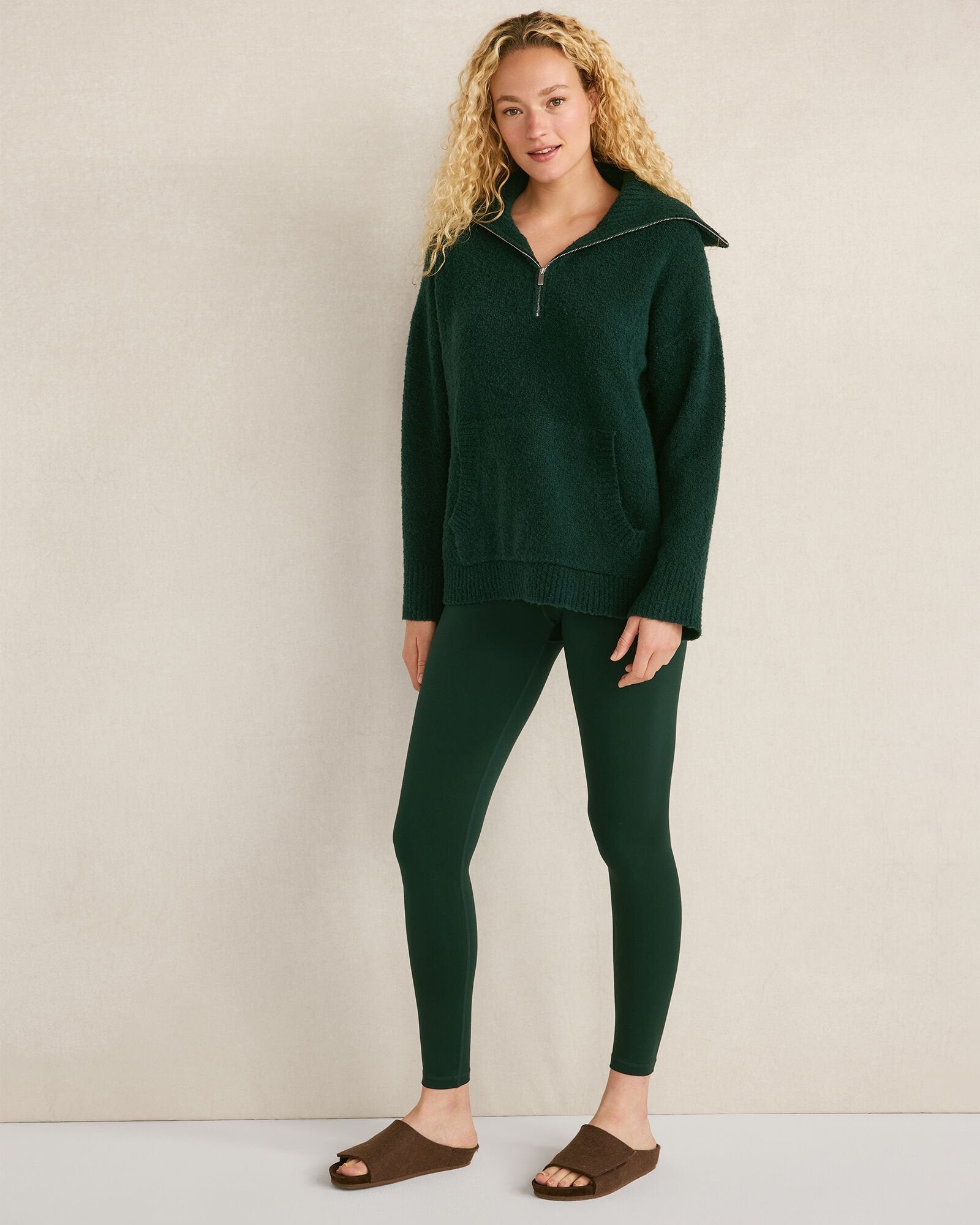 BOUCLE HALF-ZIP PULLOVER | Talbots online