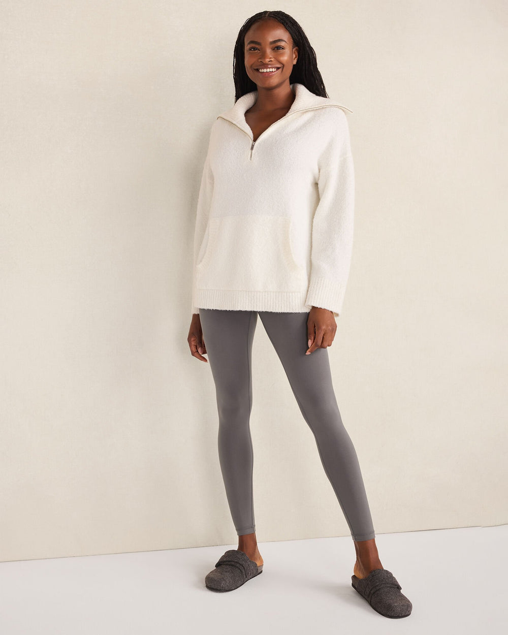 BOUCLE HALF-ZIP PULLOVER | Talbots outlet
