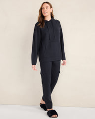 VISCOSE BLEND LONG SLEEVE HOODIE | Talbots on sale