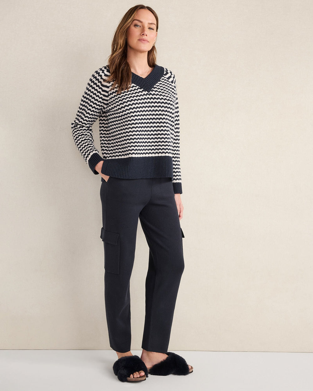VISCOSE BLEND CARGO PANTS | Talbots for sale