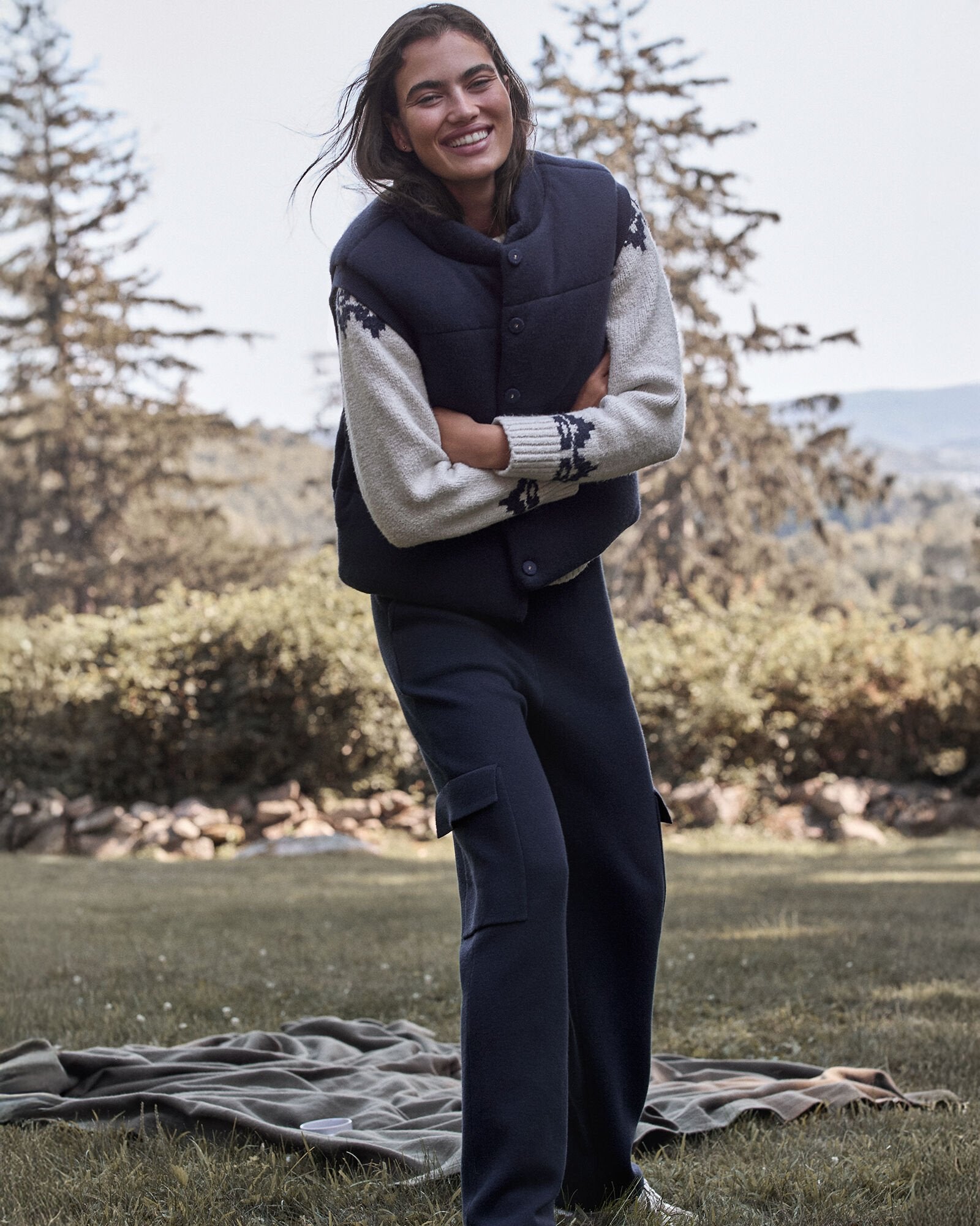 VISCOSE BLEND CARGO PANTS | Talbots for sale