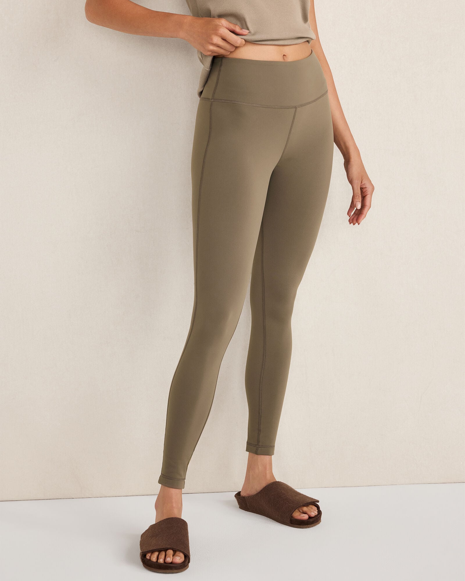 BALANCE FLEECE-LINED LEGGINGS | Talbots on sale
