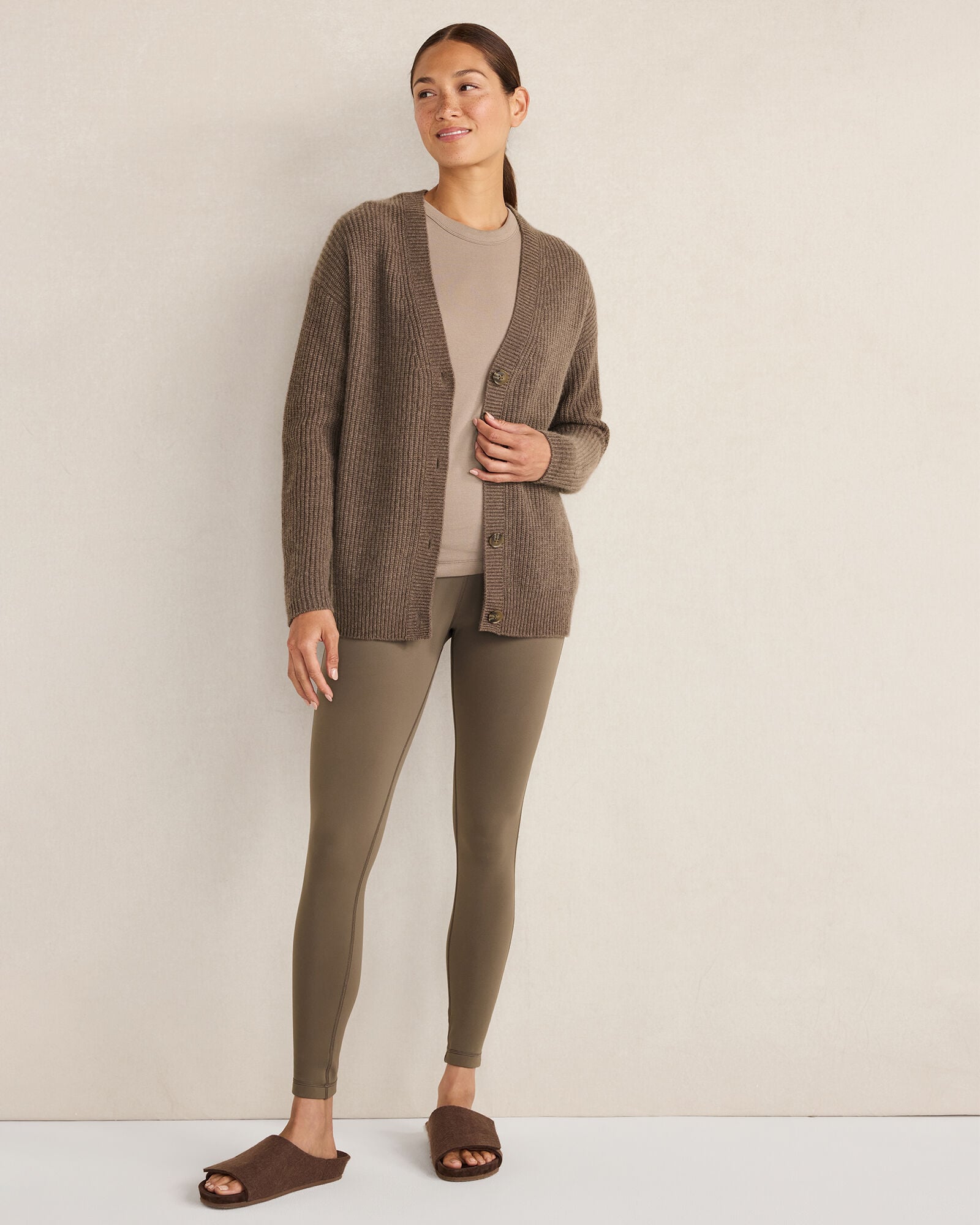 BALANCE FLEECE-LINED LEGGINGS | Talbots on sale