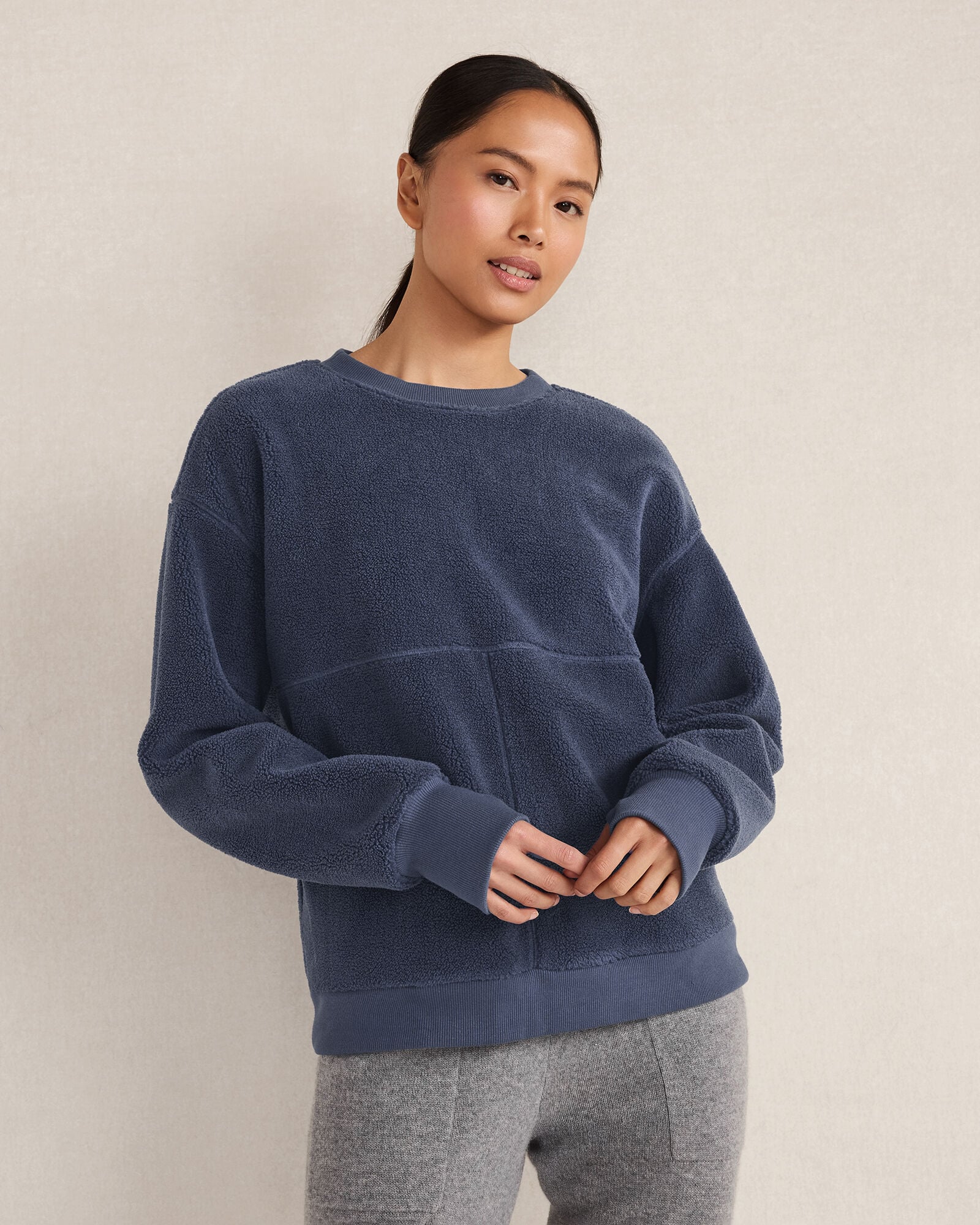 SHERPA SWEATSHIRT | Talbots discount