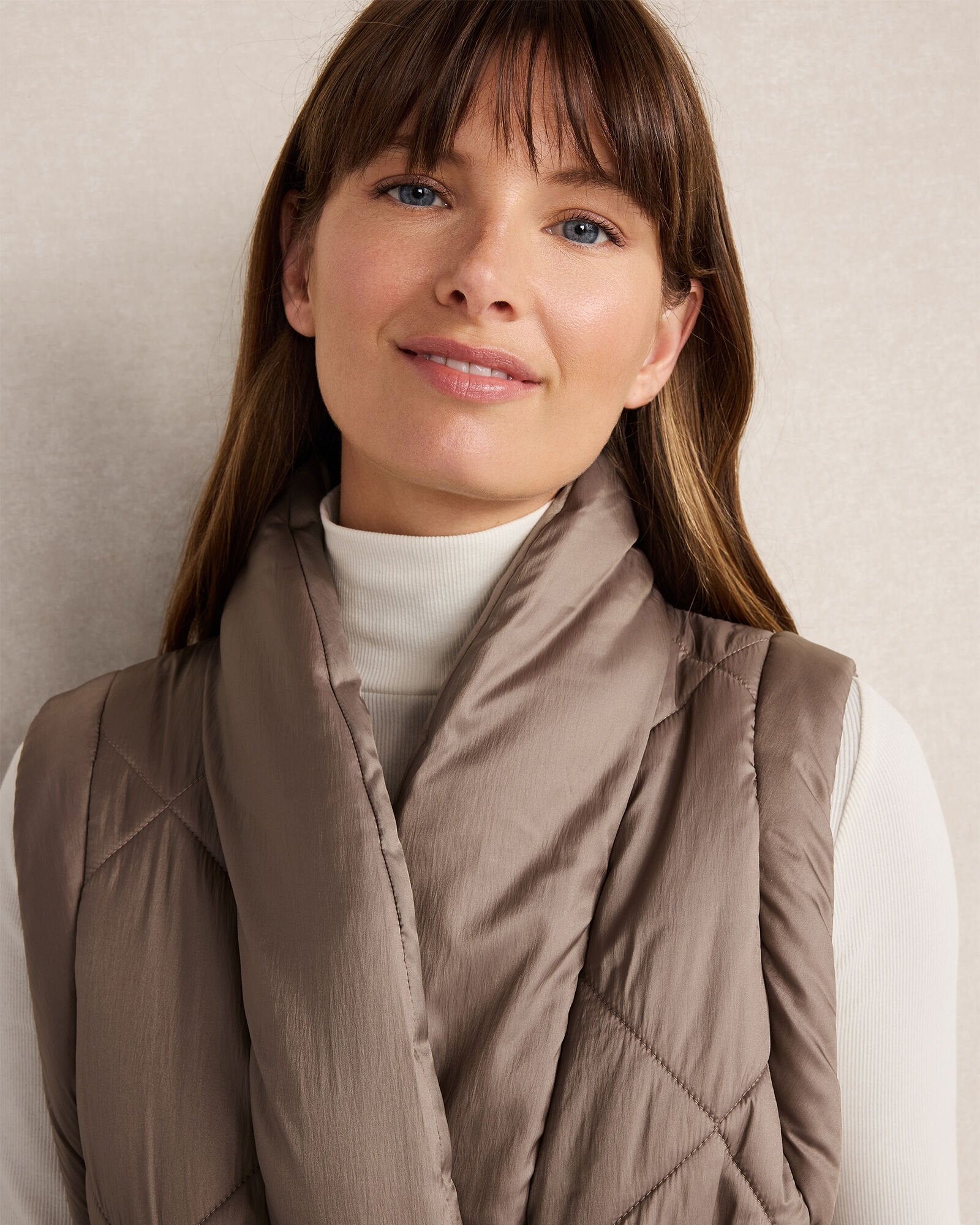 SHINY QUILTED PUFFER VEST | Talbots on sale
