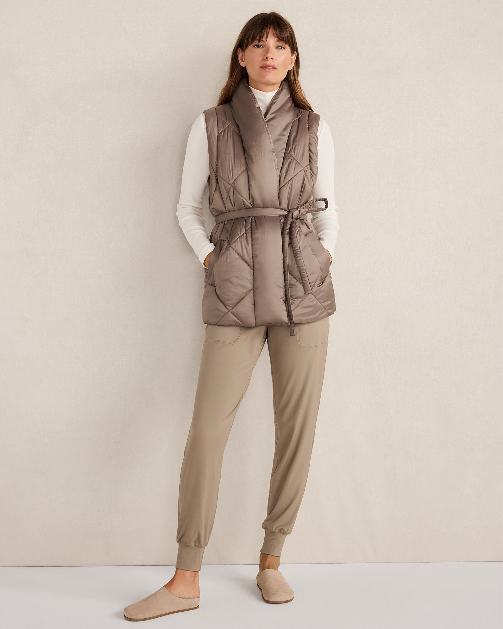 SHINY QUILTED PUFFER VEST | Talbots on sale