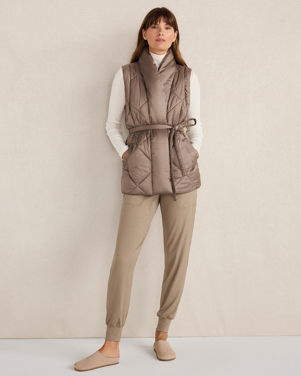 SHINY QUILTED PUFFER VEST | Talbots on sale