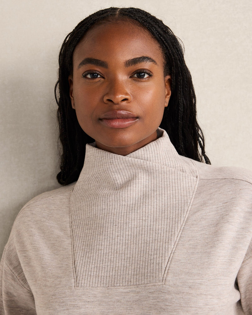 FLEECE CROSSOVER SWEATSHIRT | Talbots online
