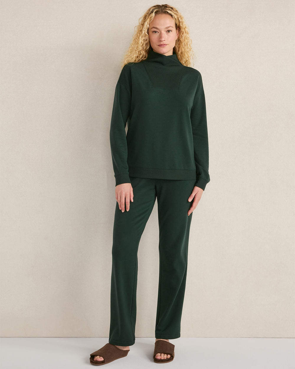 FLEECE STRAIGHT LEG PANTS | Talbots sale