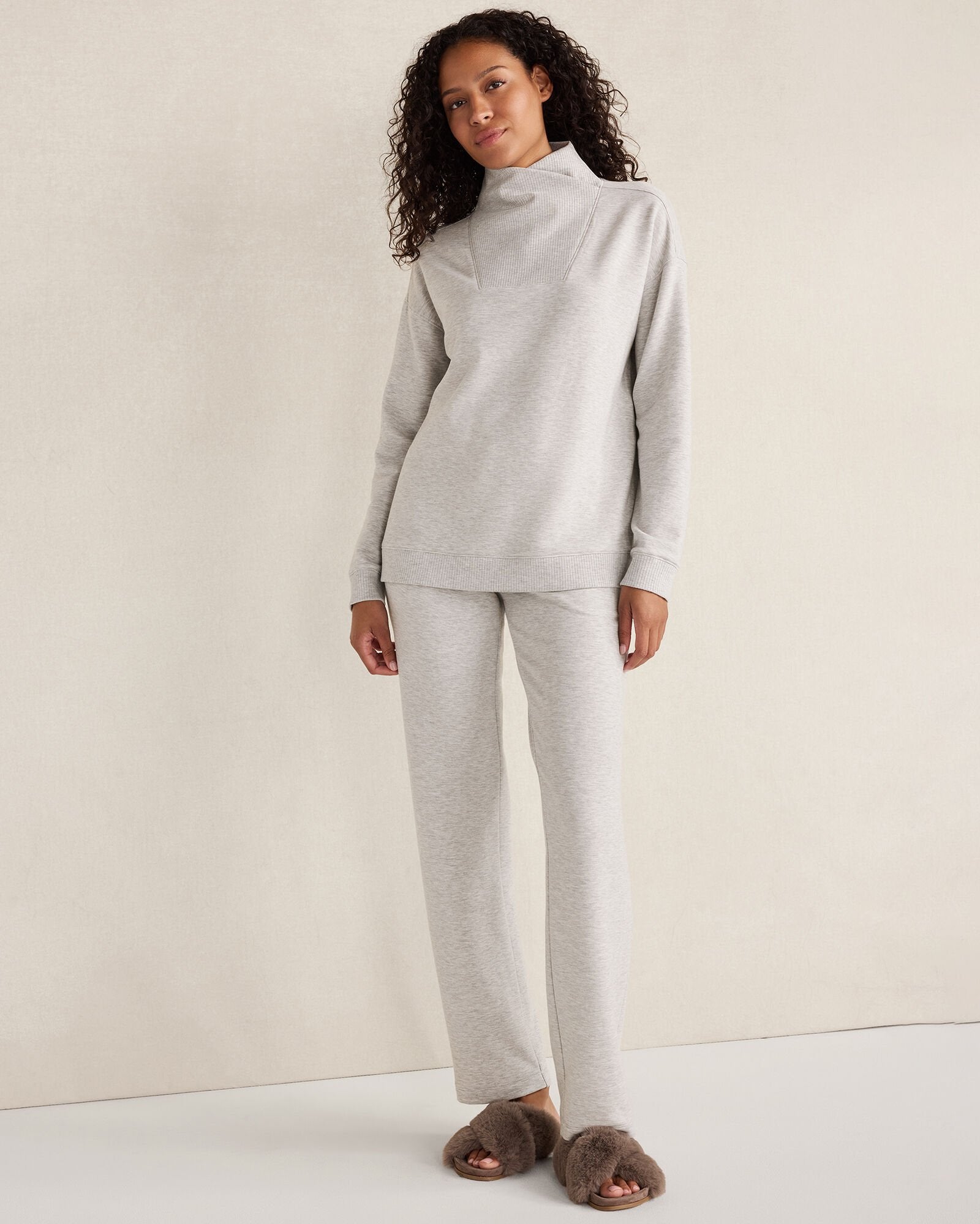 FLEECE STRAIGHT LEG PANTS | Talbots online