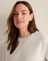 BRUSHED TERRY CREWNECK PULLOVER | Talbots online