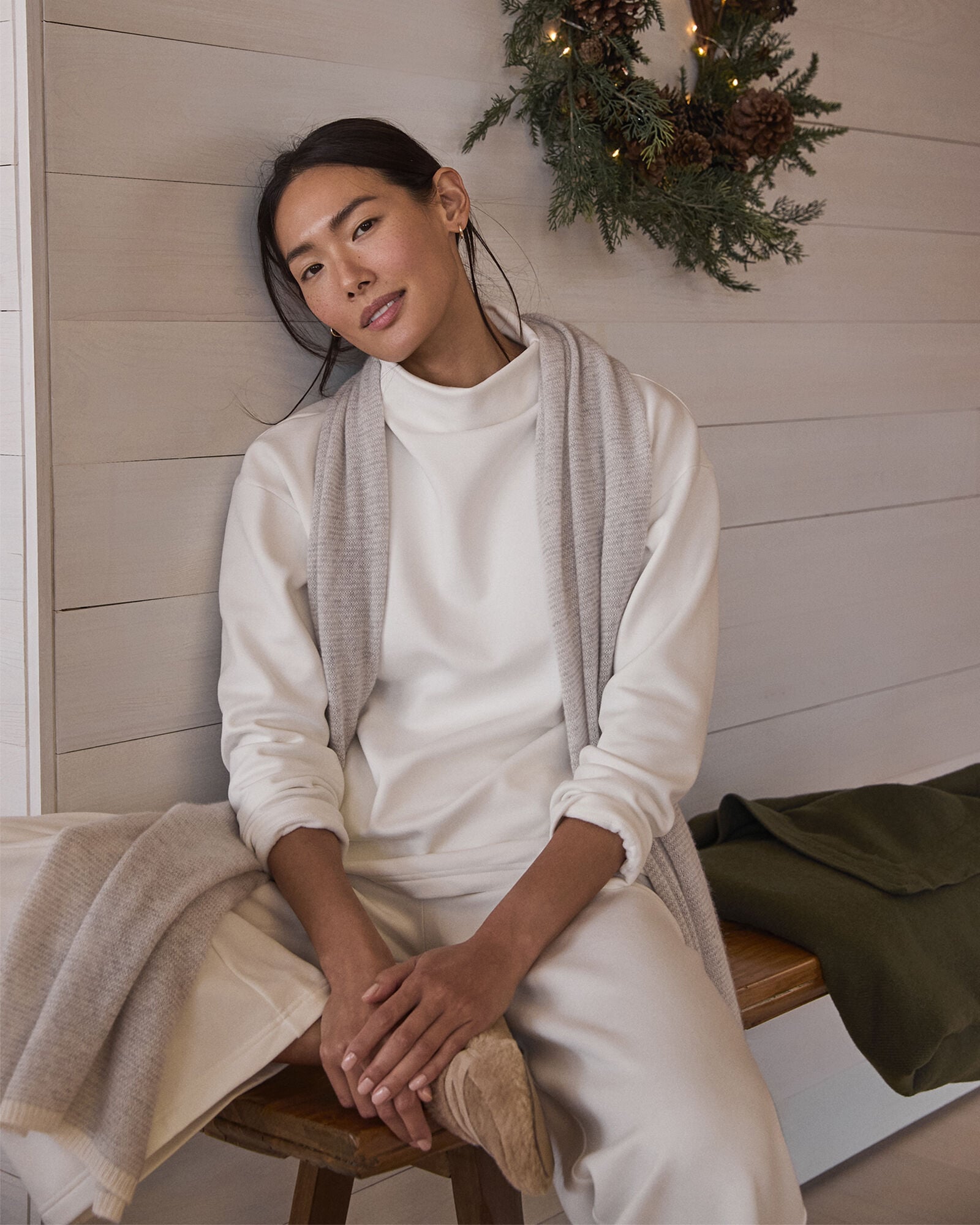 SOFT-BRUSHED FLEECE FUNNEL NECK PULLOVER | Talbots for sale