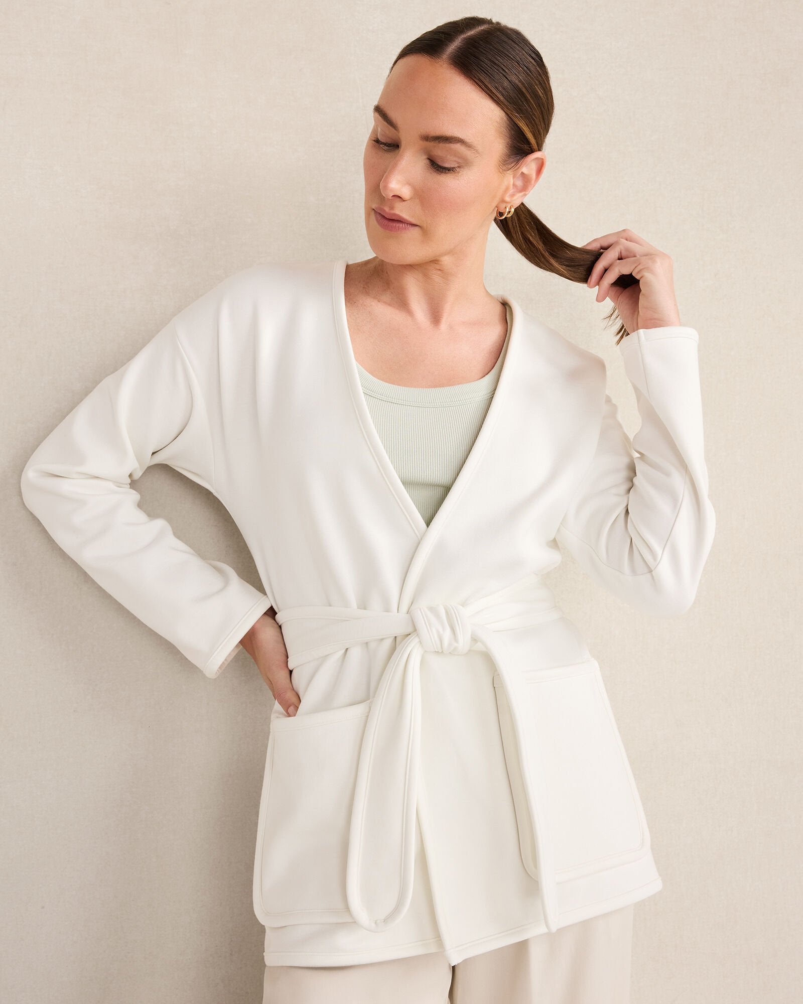 SOFT-BRUSHED FLEECE WRAP | Talbots discount