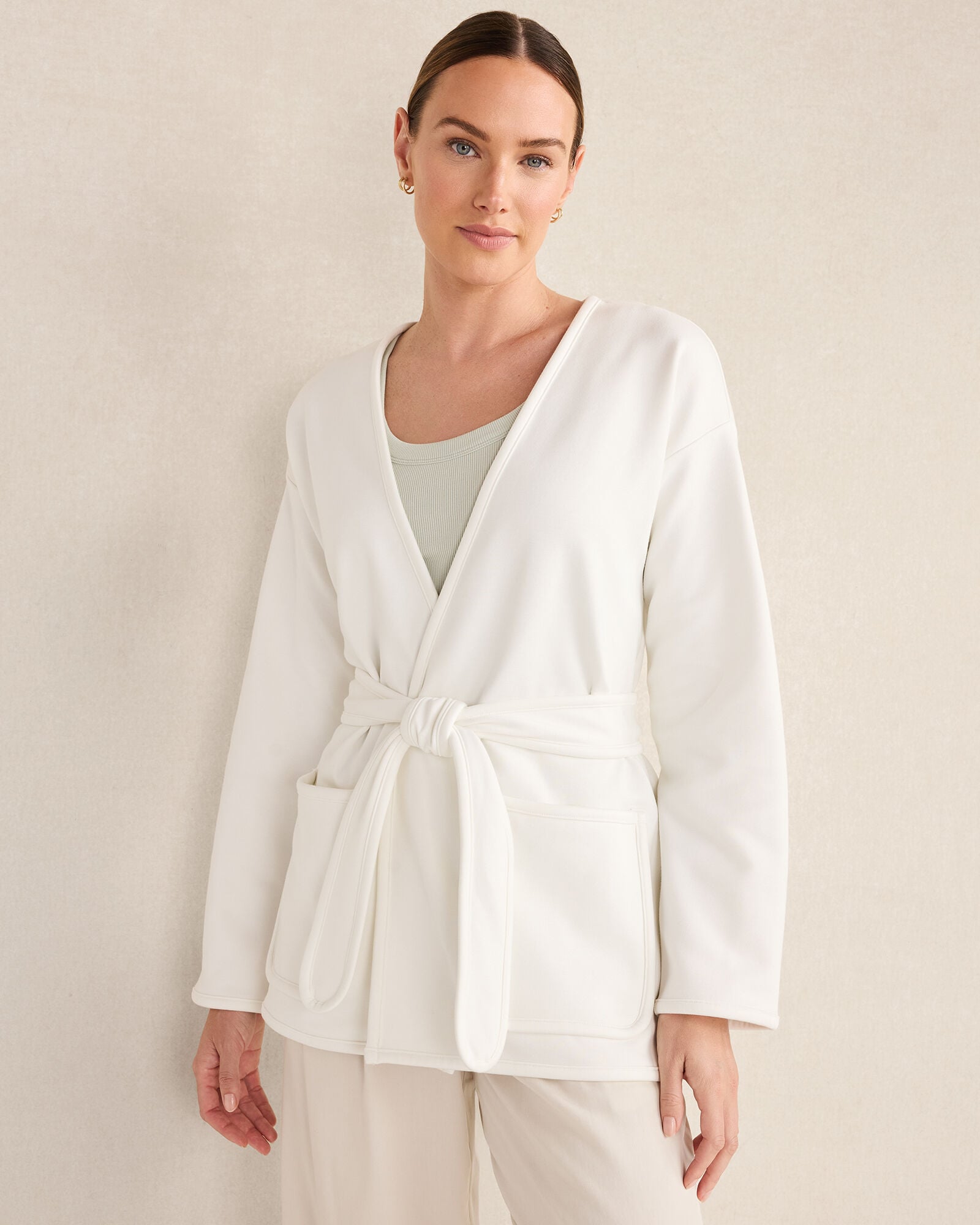 SOFT-BRUSHED FLEECE WRAP | Talbots on sale