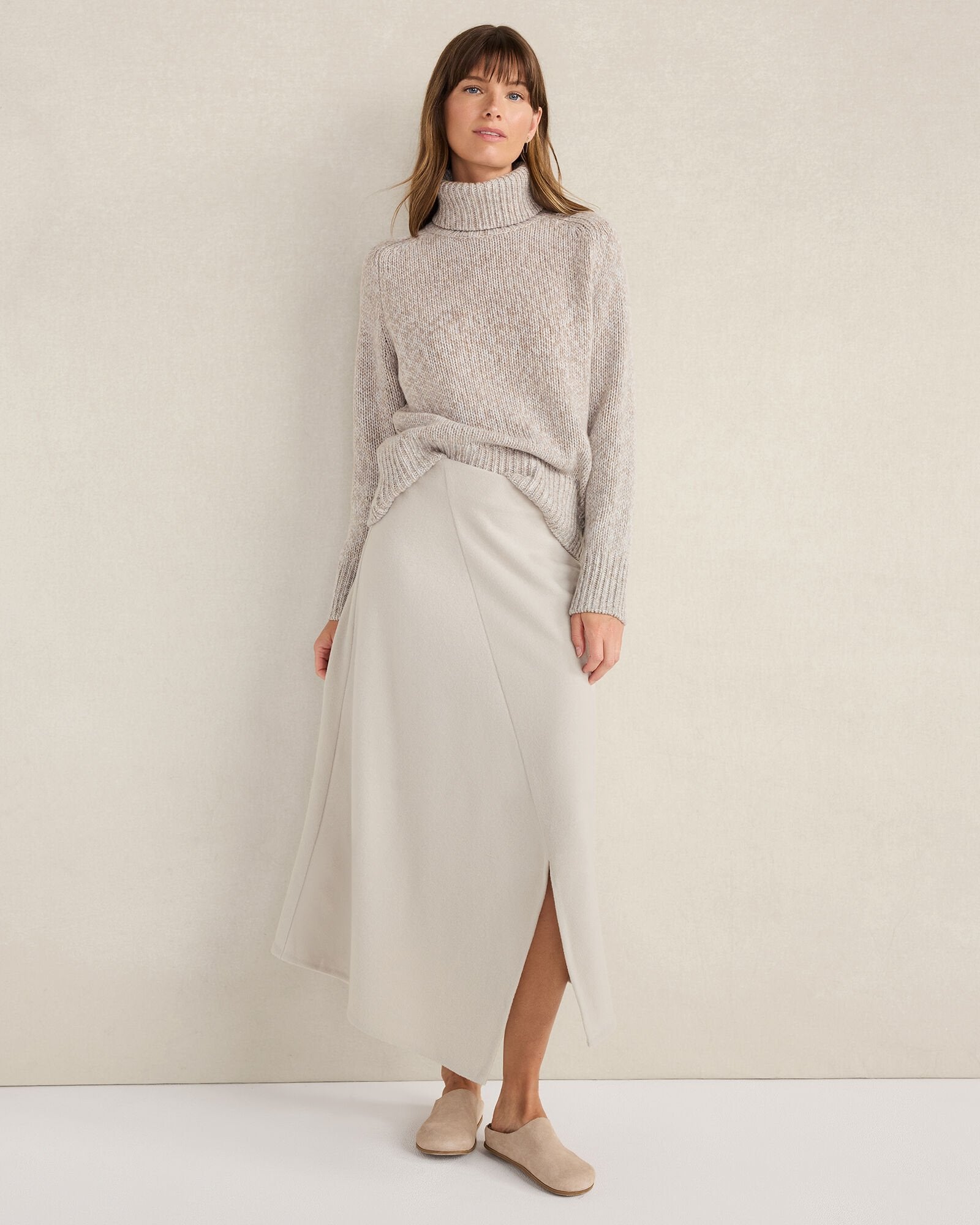 WOOL BLEND SPLIT HEM SKIRT | Talbots near me