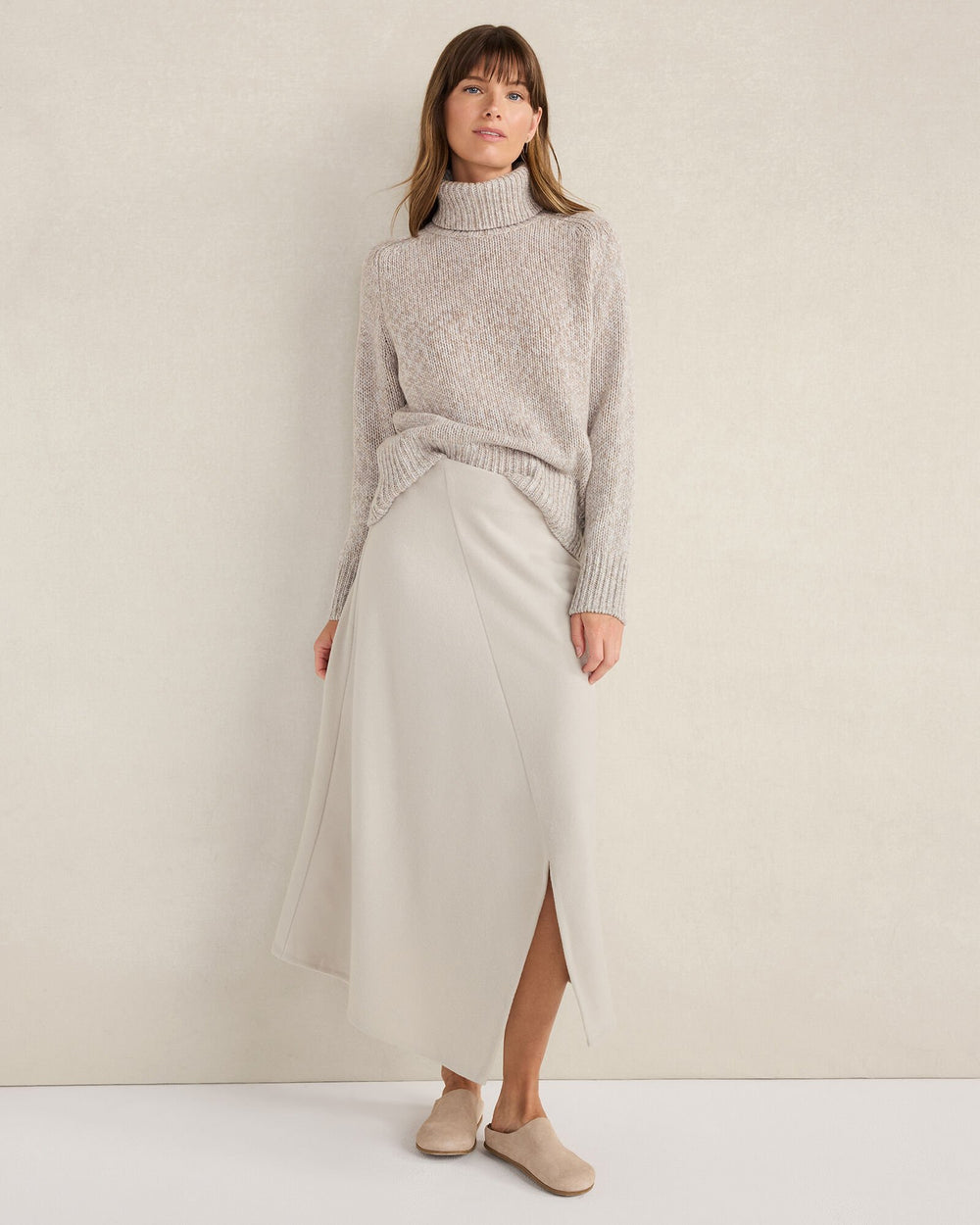 WOOL BLEND SPLIT HEM SKIRT | Talbots near me
