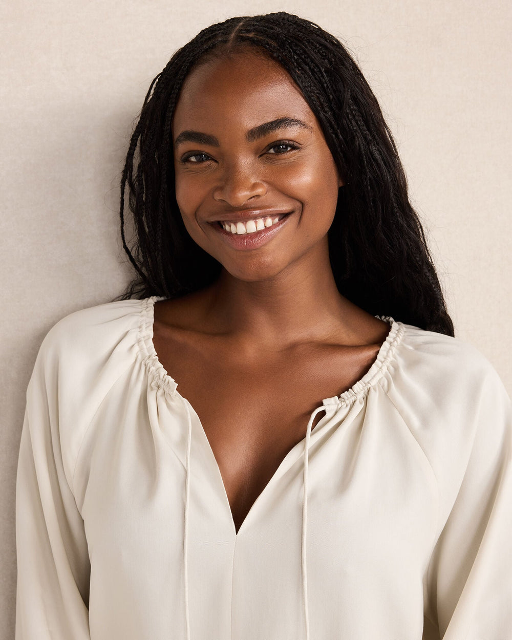 WASHED SPLIT NECK TOP | Talbots for sale