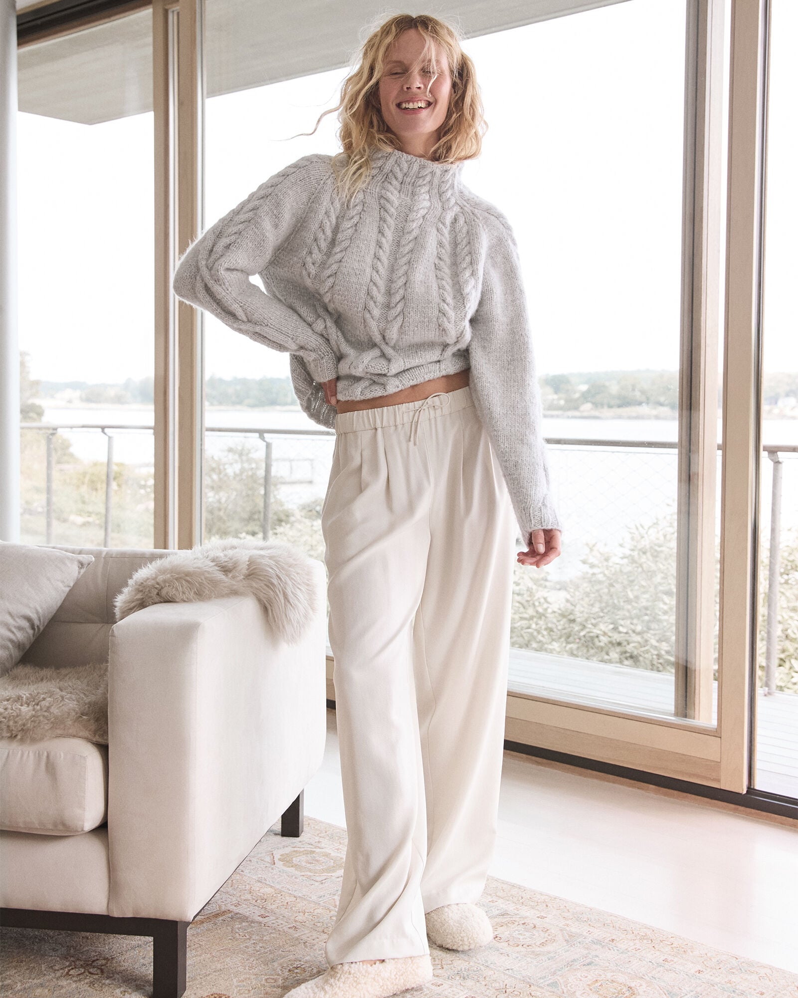 WASHED PLEATED STRAIGHT LEG PANTS | Talbots US