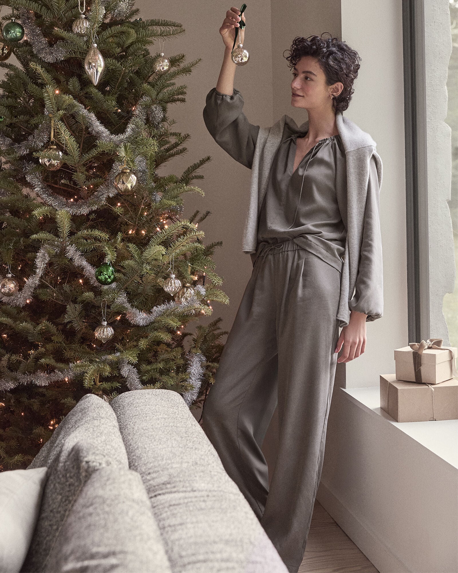 WASHED PLEATED STRAIGHT LEG PANTS | Talbots US
