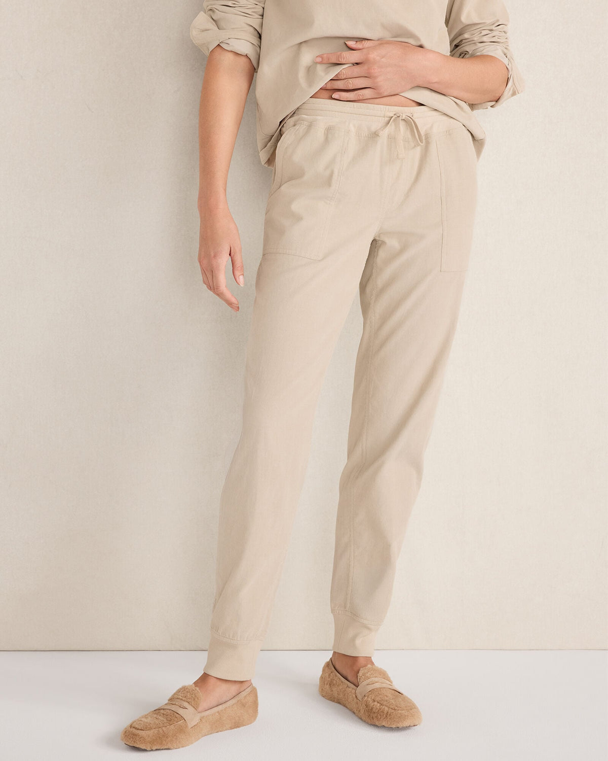 COTTON CORDED JOGGER | Talbots on sale