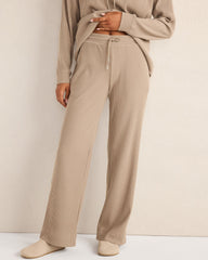 OTTOMAN RIB STRAIGHT LEG PANTS | Talbots outlet