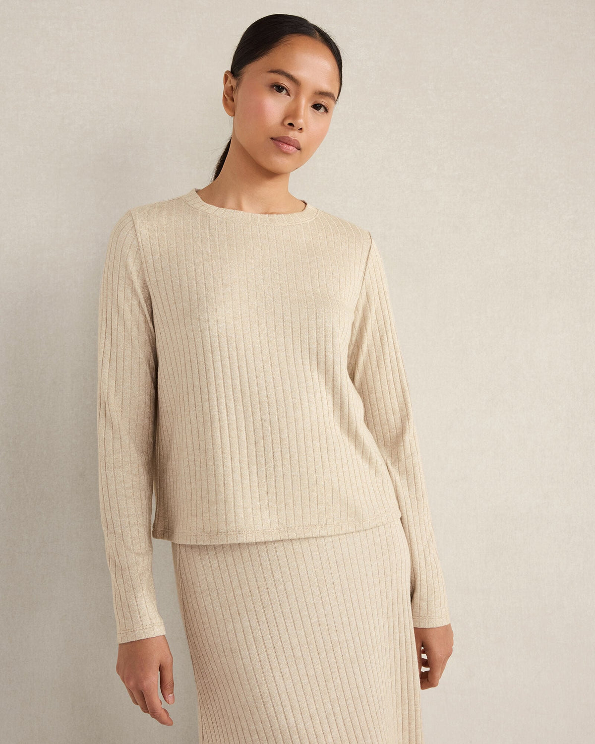 LUREX RIB KNIT TOP | Talbots sale