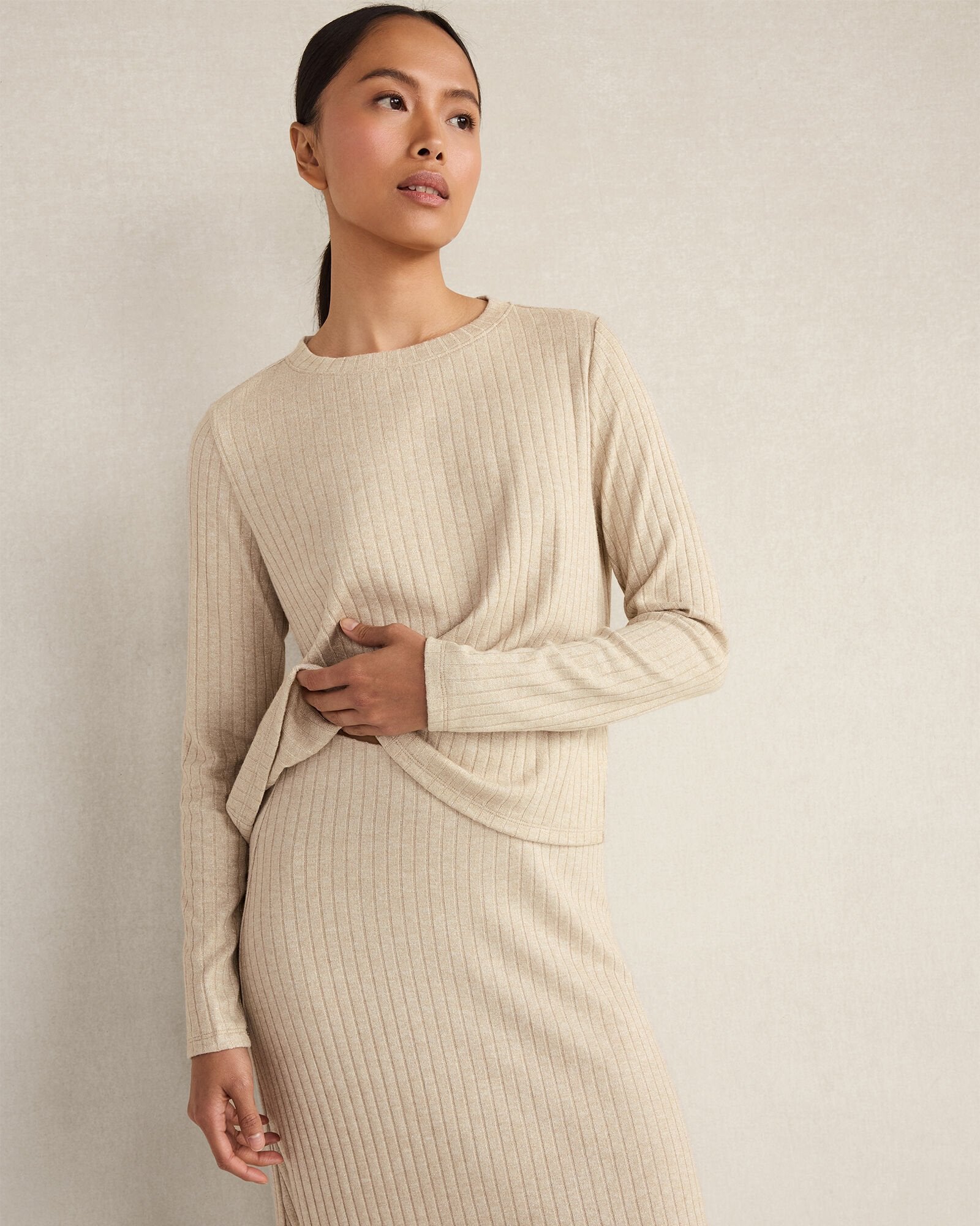 LUREX RIB KNIT TOP | Talbots near me