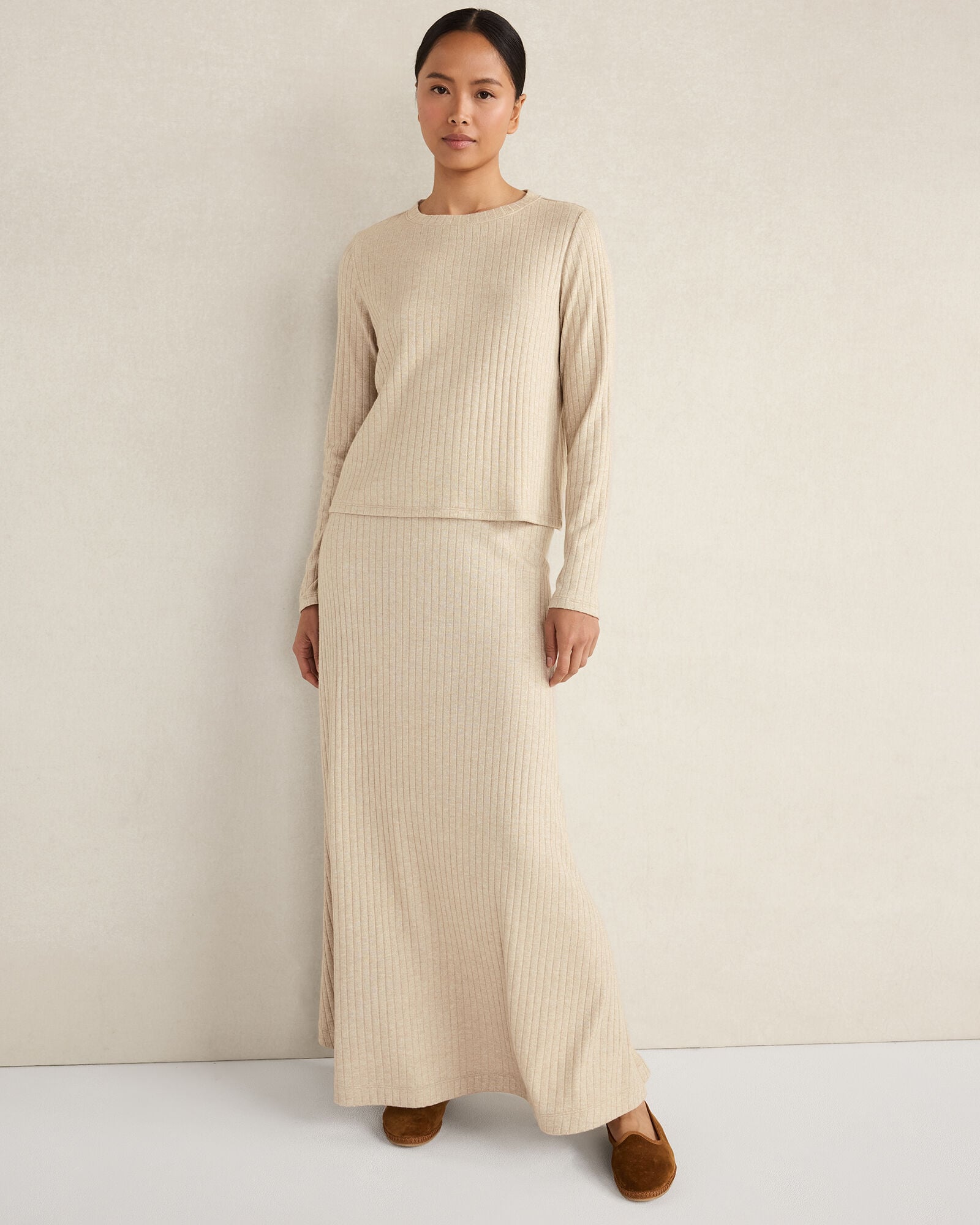 LUREX RIB KNIT MAXI SKIRT | Talbots near me