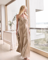 LUXE SILK SLIP DRESS | Talbots online